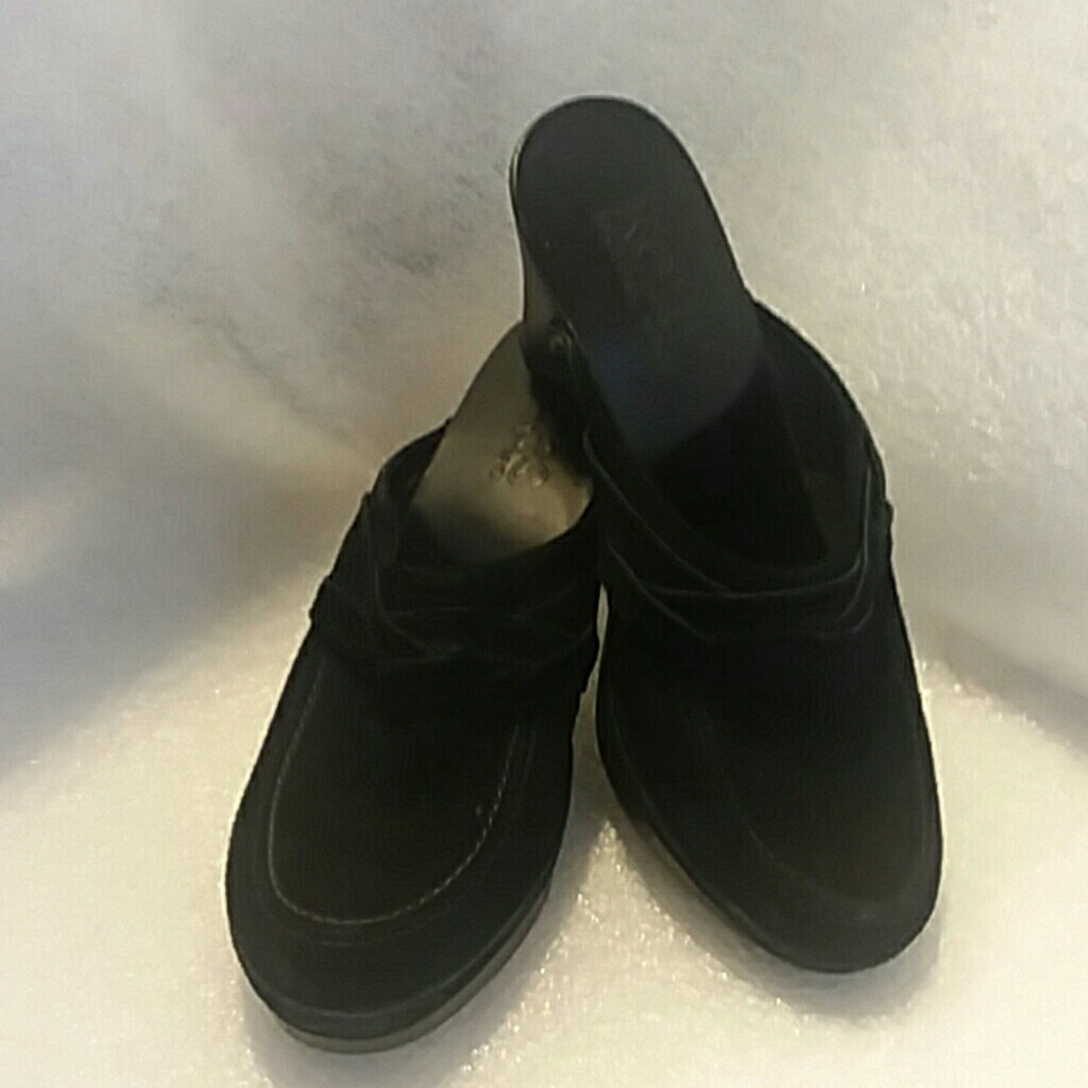 Michael Kors Black All Leather Mules Size 7